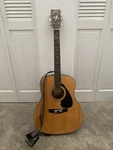 Yamaha FG-400A Dreadnought Acoustic Guitar Natural 6-STRING W/ Hard Case & Strap. Fixed Price $160.00.
