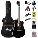 Winzz Acoustic-electric Guitar 4/4 Full Size For Adults Beginners And Teens. Fixed Price $155.52.