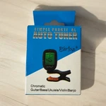 Simple Practical Black Easy Clip Digital Auto Tuner With Manual Model EV-18. Fixed Price $13.99.