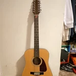 Fender F-310-12 12-STRING Acoustic Guitar Dreadnought Natural Wood. Fixed Price $200.00.
