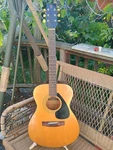 Yamaha FG-110-1 Black Label Guitar, Playing Great, 1976. Fixed Price $250.00.