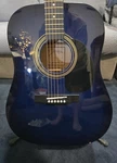 Vintage 1993 Johnson Acoustic Guitar Model #jg Kit Blue With Soft Bag. Fixed Price $179.99.