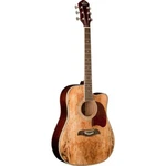 Oscar Schmidt OG2CESM Spalted Maple Dreadnought Acoustic Electric Guitar. Fixed Price $349.99.