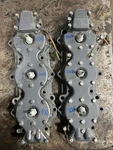 6G503 Late 80 Early 90 Yamaha 200HP Outboard Cylinder Heads. Fixed Price $150.00.