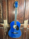 Johnson JG-100 Full Size Folk Steel String, Acoustic Student Guitar Sparkle Blue. Fixed Price $115.00.