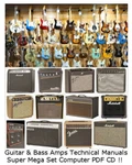 Guitar Super Large Collection Of Manuals Amplifier Schematics Cd. Fixed Price $15.97.