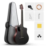 Donner Rising G2 Acoustic Electric Guitar Carbon Fiber + All Accessories Brown. Fixed Price $229.99.