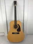 1972 Harmony Acoustic Guitar W/ Case Dreadnought Model H-6659. Fixed Price $175.00.