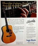 Blueridge BR-160 Dreadnaught Acoustic Guitar Saga Music Print Ephemera. Fixed Price $14.25.