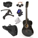30" Left Handed Wood Guitar With Case Accessories For Kids/girls/boys/tee.... Fixed Price $64.62.