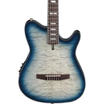 Ibanez FRH20QMN Acoustic Electric Guitar - Cosmic Blue Sunburst. Fixed Price $649.99.
