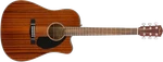 Fender CD-60SCE Acoustic-electric Dreadnought Guitar, All Mahogany. Fixed Price $349.99.