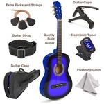 Master-play 30" Left-handed Wood Guitar Set Blue Gradient. Fixed Price $174.99.