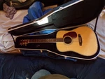 Aria AD80 Acoustic Guitar 2005 All Solid Wood Case Excellent Condition. Fixed Price $1000.00.