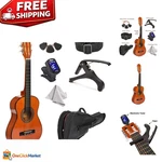 Beginner's 30" Wood Guitar Set With Case & Accessories For Kids - Great Sounds!. Fixed Price $94.49.