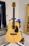 Mark Ii Acoustic Guitar Model M2G 41VP With Stand. Needs Strings.. Fixed Price $181.73.