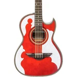 H Jimenez LBQ4E Patron Acousticelectric Bajo Quinto Transparent Red. Fixed Price $929.00.
