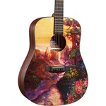 Martin Limited Edition D-11 Acoustic Guitar Custom Stained Glass Ink. Fixed Price $1318.00.