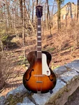 Vintage Windsor (montgomery Ward) 2605 Archtop Acoustic Guitar - Late 50 Sun. Fixed Price $455.00.