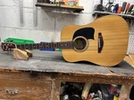 Lyon By Washburn LG2TPAK Acoustic Guitar W/ On-board Tuner & Generic Gig Bag. Fixed Price $99.00.