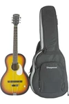 Orangewood Juniper Rubber Bridge Parlor Acoustic-electric Guitar 3-TONE Sunburst. Fixed Price $424.00.