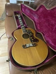 Gibson SJ-200 Jumbo Right-handed 6 String Flat Top Acoustic Guitar W/ Case A8545. Fixed Price $16500.00.