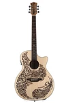 Luna Henna Paradise, Select Spruce Acoustic-electric Guitar Open Pore Natural. Fixed Price $329.00.