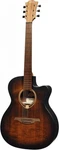 Lag Guitars Tramontane 70 Auditorium Cutaway Acoustic-electric Black And Brown. Fixed Price $469.00.