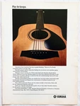 Yamaha Handcrafted Series L-20A Acoustic Guitar 1982 Promo Print Ad Poster Pinup. Fixed Price $7.99.
