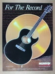 1988 Washburn EA40 Guitar Vintage Print Ad. Fixed Price $9.99.