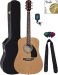 Fender FA-115 Dreadnought Acoustic Guitar Natural W/ Hard Case. Fixed Price $279.99.