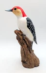 Wild Wings Red-bellied Woodpecker Randal Martin Hand Painted Glass Eyes. Fixed Price $50.00.