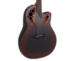 Ovation Celebrity Elite CE44-RRB A/e Guitar Reverse Red Burst Open Box. Fixed Price $489.99.