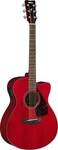 Yamaha FSX800C Ruby Red Acoustic Electric Guitar. Fixed Price $419.99.