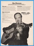 1977 Mac Wiseman Photo Aria Pro Ii Guitar PW-75 PW40-12 Print Magazine Ad. Fixed Price $10.99.