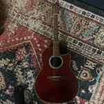 Ovation CK057 Guitar-stunning Used Laminate Top Acoustic Fiery Red. Fixed Price $310.00.