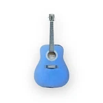 Johnson JG-610-BL-1/2 Player Series 3/4 Size Acoustic Guitar, Blue Burst. Fixed Price $79.99.