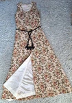 Vintage 1960S Lord & Taylor Maxi Vest Dress Xxs Boho Sleeveless Floral Tapestry. Fixed Price $150.00.