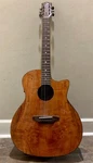 Luna Gypspalt Grand Auditorium Acoustic Electric Guitar - Brown. Fixed Price $223.83.