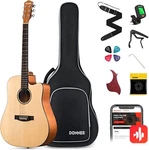 Donner Acoustic Guitar For Beginners Adult Teen - Starter Kit, Full Size .... Fixed Price $192.88.
