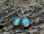 Opal Earrings Sterling Silver Dangle Drop Gemstone Jewelry JOY#201. Fixed Price $148.00.