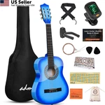 Adm Beginner Acoustic Classical Guitar 34 Nylon Strings Inches, Blue. Fixed Price $120.66.