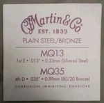 Cj Martin & Co. - MQ13 MQ35 Plain Steel/bronze Guitar Strings. Fixed Price $7.99.