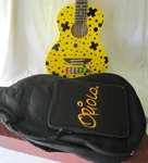 Oriolo Felix The Cat Yellow Guitar "bag Tricks" Model FSA-04 Padded Case Box. Fixed Price $575.00.