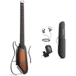 Donner Hush Acoustic Electric Travel Guitar For Silent Pratice + Earphone. Fixed Price $199.19.