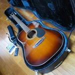 Acoustic Guitar K.yairi AY-45 Sunburst. Fixed Price $1029.00.