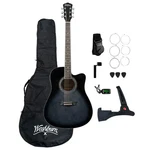 Washburn WA90CETBBPACK Learn & Play Acoustic Electric Guitar Bundle. Tra.... Fixed Price $129.99.
