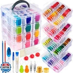 Bymore 262 Pack Embroidery Thread Floss Kit Including 200 Colors. Fixed Price $44.99.