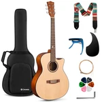 Acoustic Guitar 41 Full Size Spruce Top Mahogany Body Cutaway Cahaya Beginner. Fixed Price $179.99.