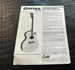 Vintage Ad Sheet #M7731 Guild Acoustic F-45CE Guitar 1970S/1980S. Fixed Price $15.00.